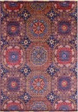 Geometric Persian Mamluk Hand Knotted Wool Rug - 8' 10" X 12' 4" - Golden Nile