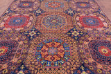 Geometric Persian Mamluk Hand Knotted Wool Rug - 8' 10" X 12' 4" - Golden Nile