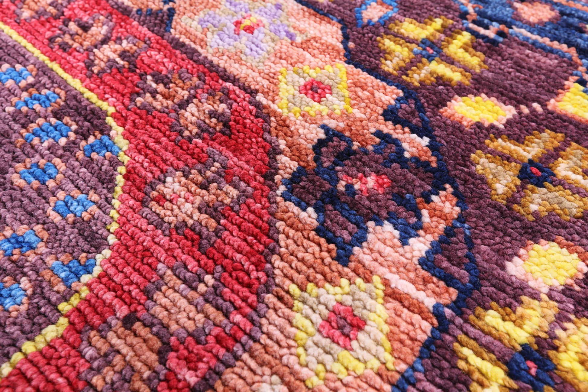 Geometric Persian Mamluk Hand Knotted Wool Rug - 8' 10" X 12' 4" - Golden Nile