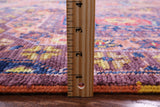 Geometric Persian Mamluk Hand Knotted Wool Rug - 8' 10" X 12' 4" - Golden Nile