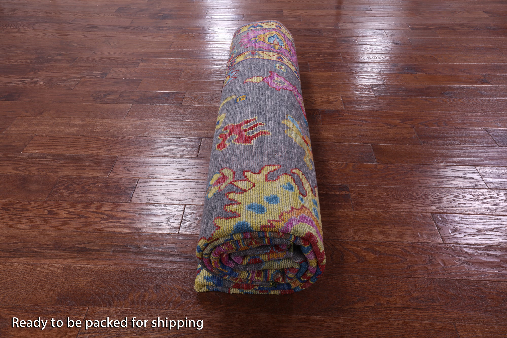 Grey Turkish Oushak Hand Knotted Wool Rug - 9' 1" X 12' 0" - Golden Nile