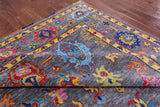 Grey Turkish Oushak Hand Knotted Wool Rug - 9' 1" X 12' 0" - Golden Nile