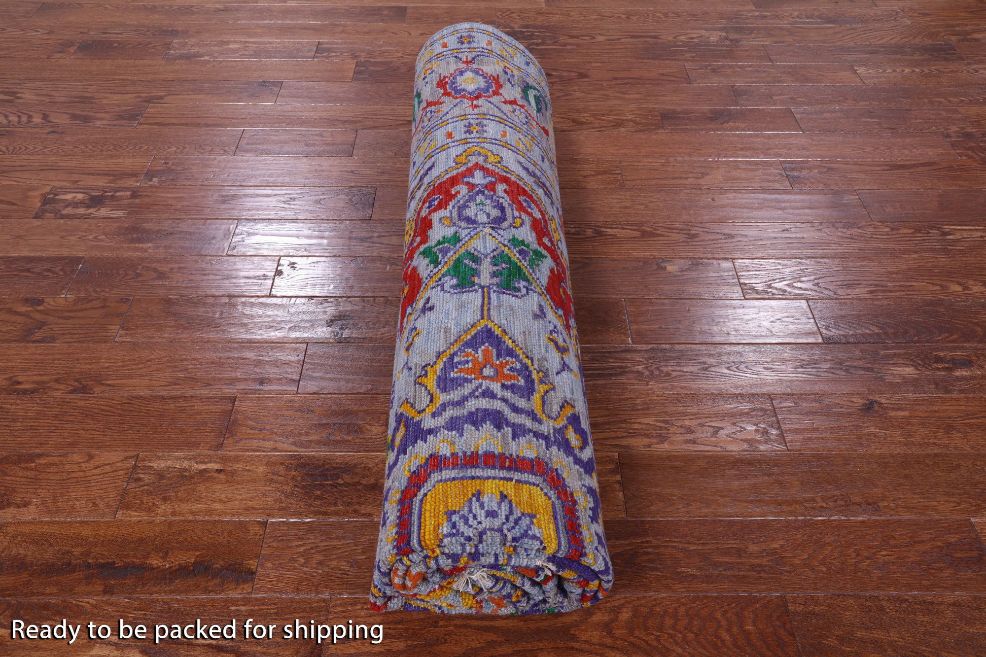 Blue Heriz Serapi Hand Knotted Wool Rug - 9' 2" X 12' 2" - Golden Nile