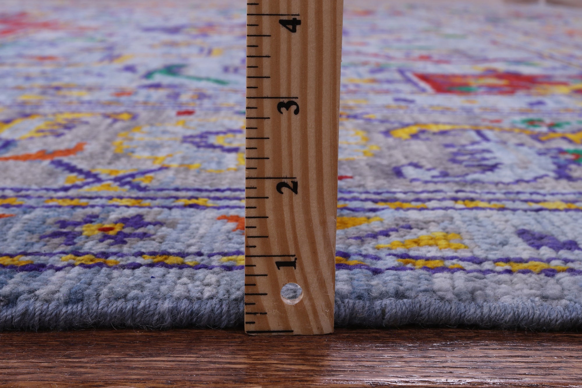 Blue Heriz Serapi Hand Knotted Wool Rug - 9' 2" X 12' 2" - Golden Nile