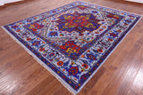 Heriz Serapi Handmade Wool & Silk Rug - 9' 1" X 11' 5" - Golden Nile
