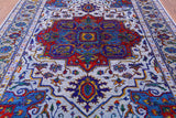 Heriz Serapi Handmade Wool & Silk Rug - 9' 1" X 11' 6" - Golden Nile