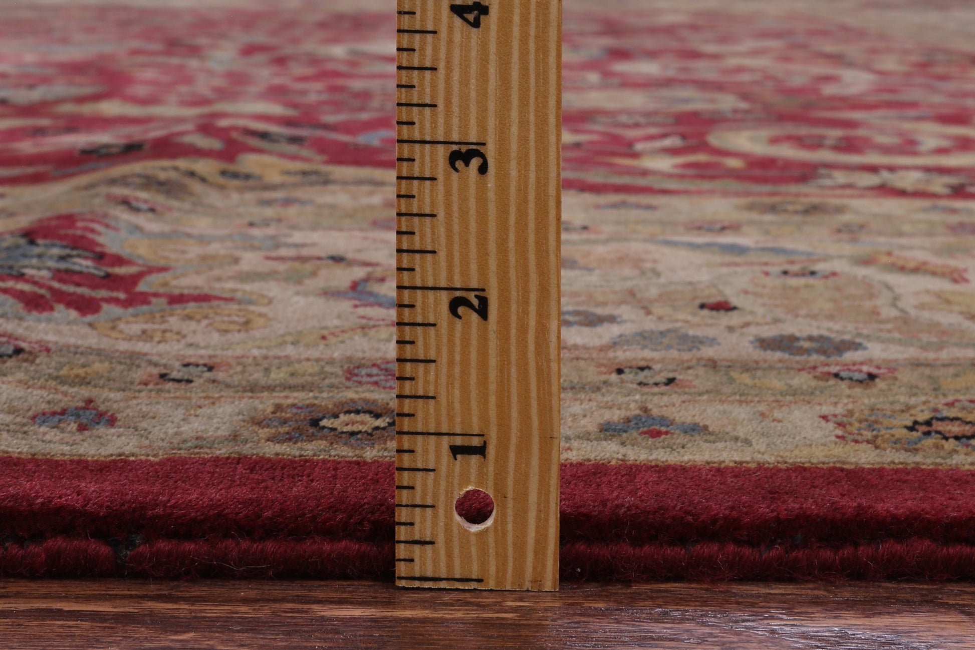 Red Persian Tabriz Handmade Wool Rug - 8' 4" X 11' 7" - Golden Nile