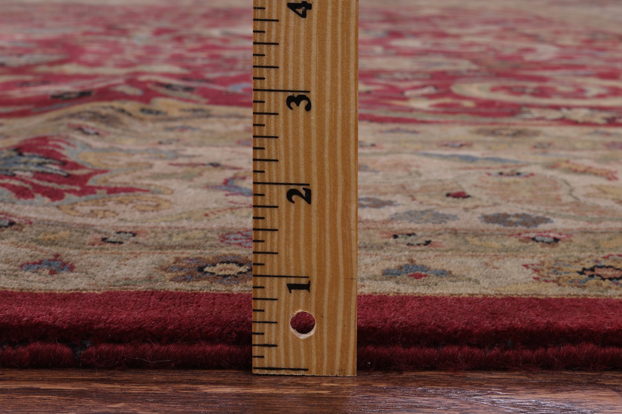 Red Persian Tabriz Handmade Wool Rug - 8' 4" X 11' 7" - Golden Nile