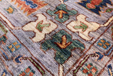 Turkmen Ersari Hand Knotted Wool Rug - 7' 11" X 10' 4" - Golden Nile