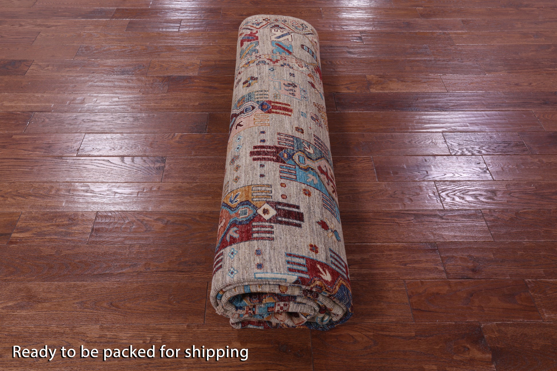 Persian Fine Serapi Hand Knotted Wool Rug - 8' 10" X 12' 2" - Golden Nile