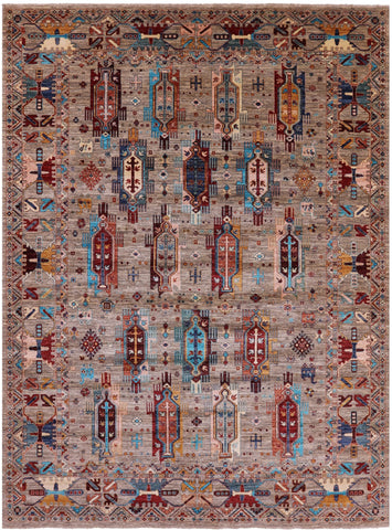 Persian Fine Serapi Hand Knotted Wool Rug - 8' 10