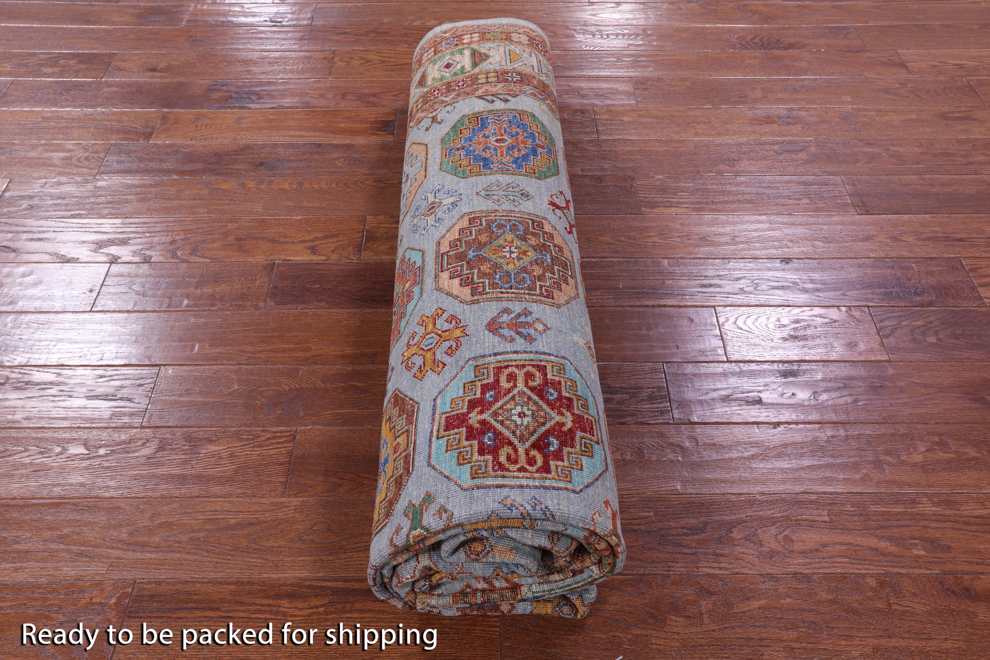 Turkmen Ersari  Hand Knotted Wool Rug - 8' 2" X 11' 4" - Golden Nile
