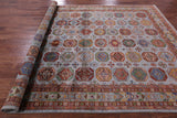 Turkmen Ersari  Hand Knotted Wool Rug - 8' 2" X 11' 4" - Golden Nile