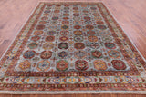 Turkmen Ersari  Hand Knotted Wool Rug - 8' 2" X 11' 4" - Golden Nile