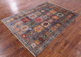 Tribal Persian Hand Knotted Wool Rug - 5' 8" X 7' 8" - Golden Nile