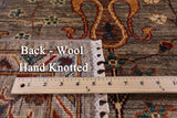 Peshawar Hand Knotted Wool Rug - 5' 8" X 8' 1" - Golden Nile
