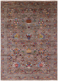Peshawar Hand Knotted Wool Rug - 5' 8" X 7' 10" - Golden Nile
