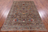 Peshawar Hand Knotted Wool Rug - 5' 8" X 7' 10" - Golden Nile