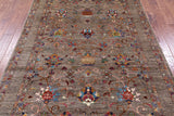 Peshawar Hand Knotted Wool Rug - 5' 8" X 7' 10" - Golden Nile