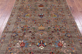 Peshawar Hand Knotted Wool Rug - 5' 8" X 7' 10" - Golden Nile