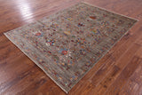Peshawar Hand Knotted Wool Rug - 5' 8" X 7' 10" - Golden Nile