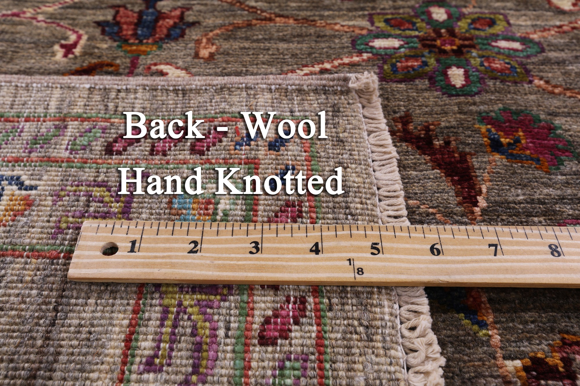 Peshawar Hand Knotted Wool Rug - 5' 8" X 7' 10" - Golden Nile