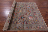 Peshawar Hand Knotted Wool Rug - 5' 8" X 7' 10" - Golden Nile