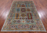 Turkmen Ersari Hand Knotted Wool Rug - 5' 5" X 7' 10" - Golden Nile