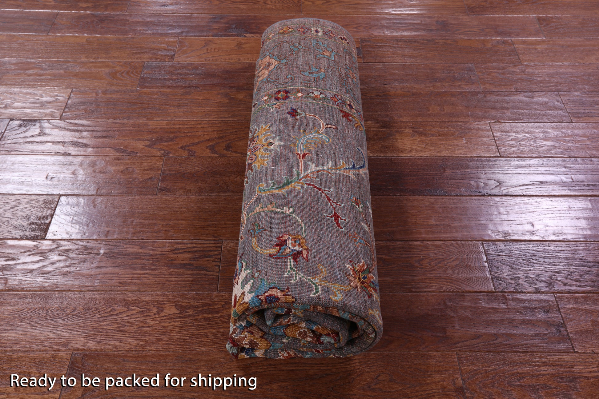 Grey Persian Tabriz Hand Knotted Wool Rug - 5' 7" X 8' 0" - Golden Nile