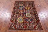 Turkmen Ersari Hand Knotted Wool Rug - 4' 0" X 6' 4" - Golden Nile