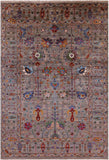 Peshawar Hand Knotted Wool Rug - 5' 6" X 8' 1" - Golden Nile