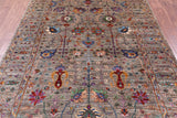 Peshawar Hand Knotted Wool Rug - 5' 6" X 8' 1" - Golden Nile