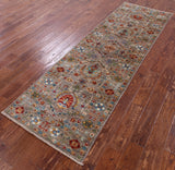 Peshawar Hand Knotted Wool Runner Rug - 2' 8" X 8' 9" - Golden Nile