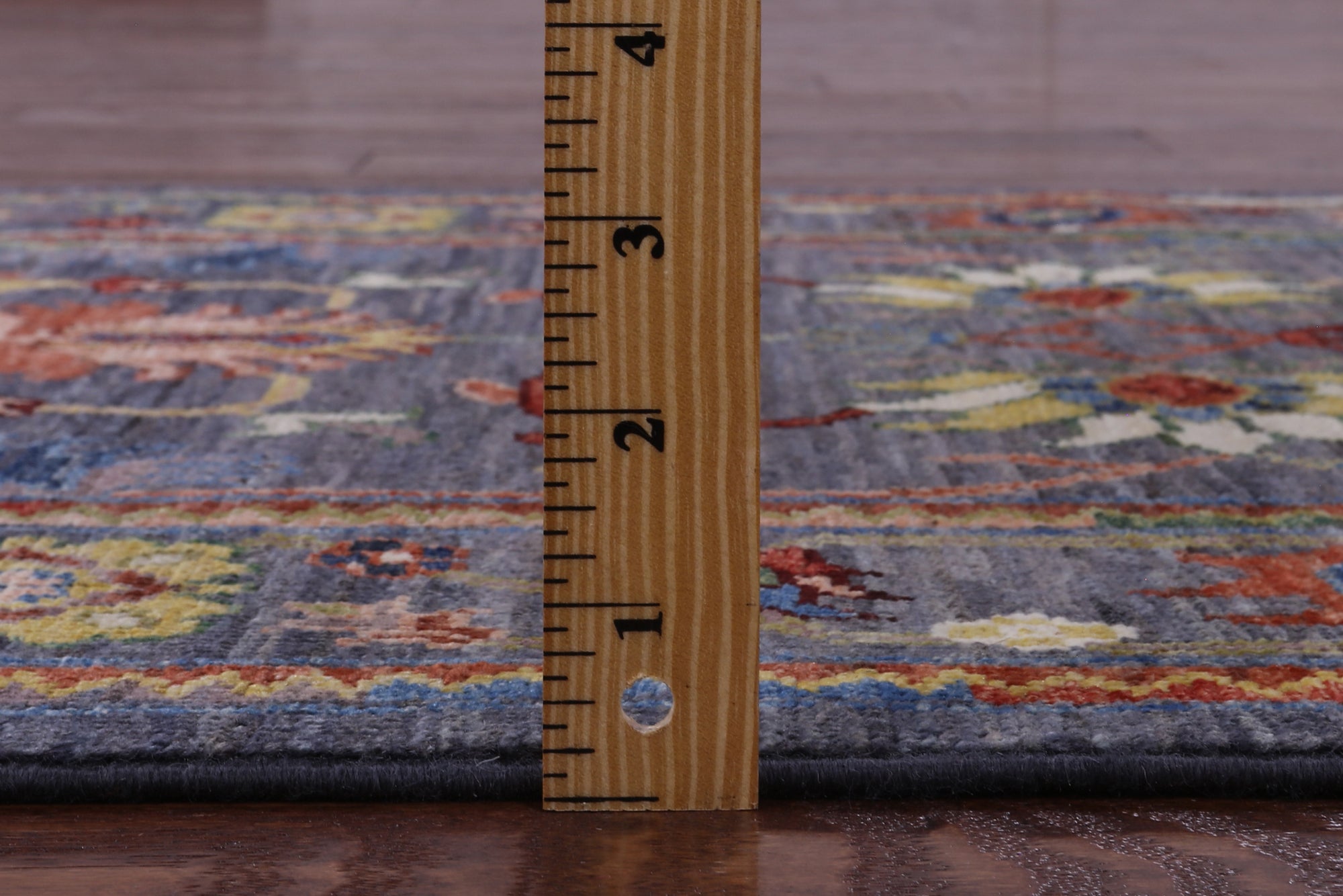Grey Peshawar Hand Knotted Wool Runner Rug - 2' 8" X 10' 3" - Golden Nile