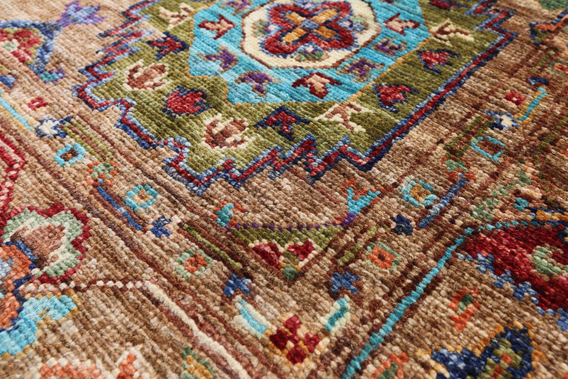 Turkmen Ersari Hand Knotted Wool Runner Rug - 2' 8" X 10' 1" - Golden Nile