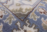 Ivory Turkish Oushak Handmade Wool Runner Rug - 2' 7" X 10' 3" - Golden Nile