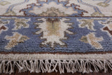 Ivory Turkish Oushak Handmade Wool Runner Rug - 2' 7" X 10' 3" - Golden Nile