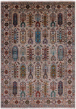 Turkmen Ersari Hand Knotted Wool Rug - 5' 6" X 8' 2" - Golden Nile