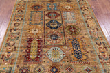 Turkmen Ersari Hand Knotted Wool Rug - 5' 7" X 7' 8" - Golden Nile
