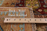Turkmen Ersari Hand Knotted Wool Rug - 5' 7" X 7' 8" - Golden Nile