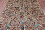 Peshawar Hand Knotted Wool Rug - 5' 7" X 8' 3" - Golden Nile