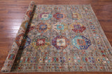 Turkmen Ersari Hand Knotted Wool Rug - 6' 10" X 10' 0" - Golden Nile
