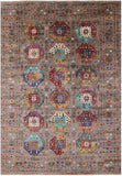 Turkmen Ersari Hand Knotted Wool Rug - 6' 10" X 10' 0" - Golden Nile