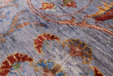Grey Persian Tabriz Hand Knotted Wool Rug - 6' 7" X 9' 5" - Golden Nile
