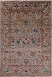 Peshawar Hand Knotted Wool Rug - 6' 9" X 10' 1" - Golden Nile