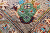 Peshawar Hand Knotted Wool Rug - 6' 9" X 10' 1" - Golden Nile