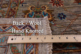 Peshawar Hand Knotted Wool Rug - 6' 9" X 10' 1" - Golden Nile