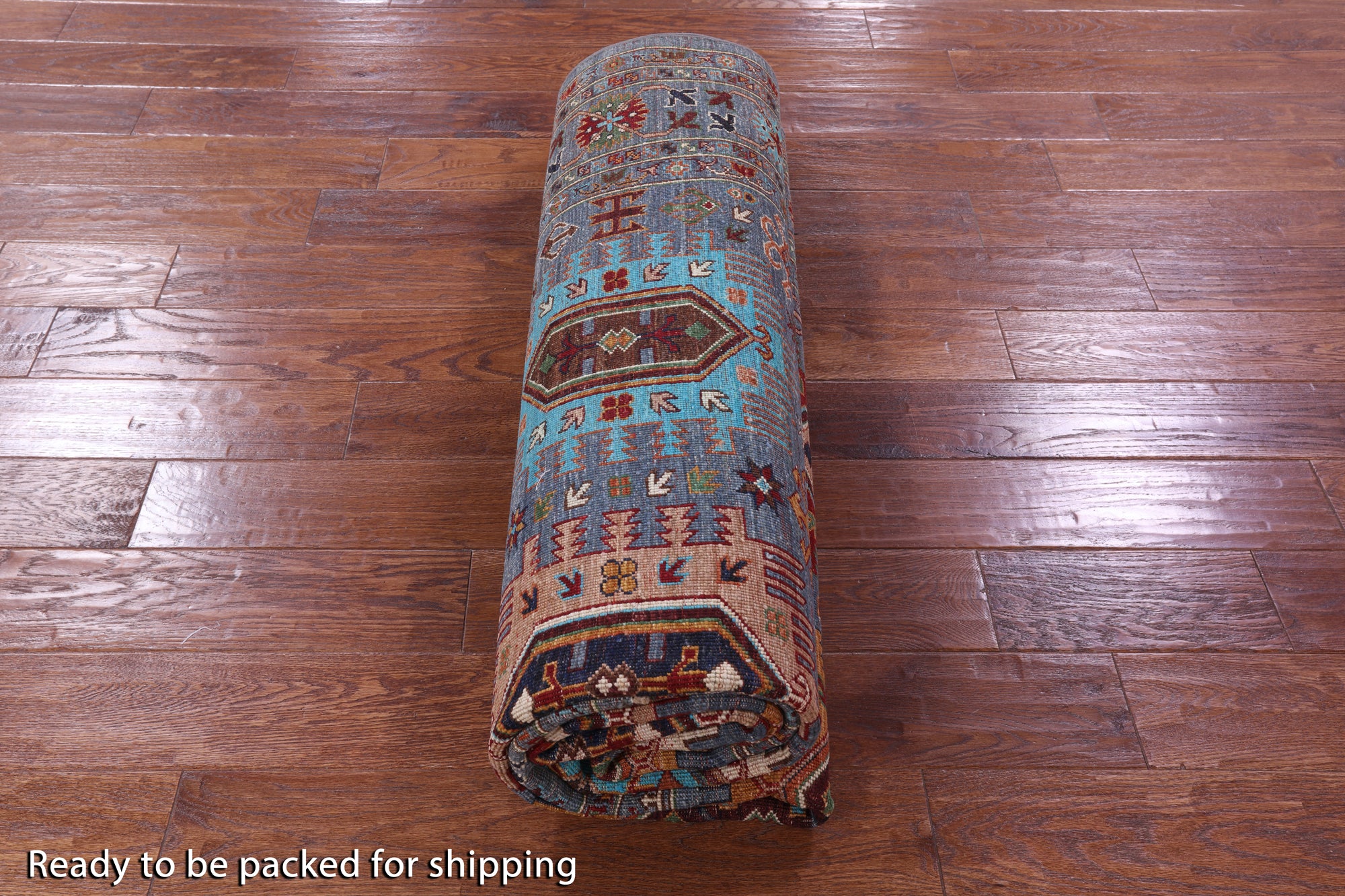 Turkmen Ersari Hand Knotted Wool Rug - 6' 9" X 9' 9" - Golden Nile