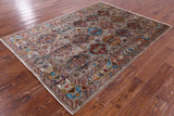 Tribal Persian Hand Knotted Wool Rug - 4' 11" X 6' 8" - Golden Nile
