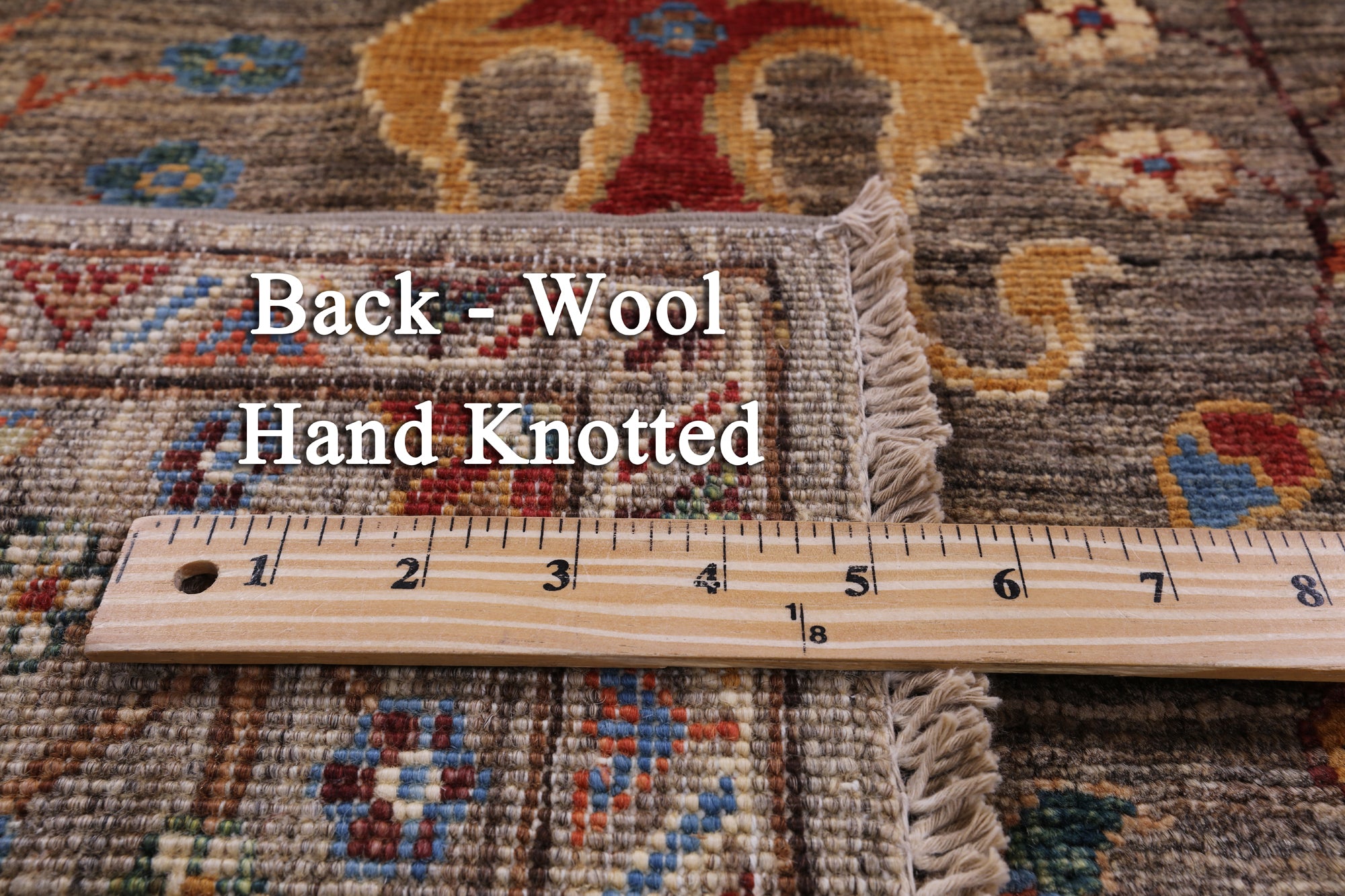 Peshawar Hand Knotted Wool Rug - 5' 1" X 7' 0" - Golden Nile